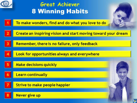 Be a Great Achiever: Devel 8 Winning Habits To Achieve Great Success (emfographics, Dennis Kotelnikov, Julia Vostrilova)